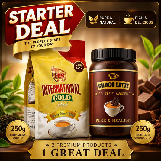 iTS Starter Bundle – International Gold Kenya Tea 250g + Choco Latté Belgium Chocolate Tea