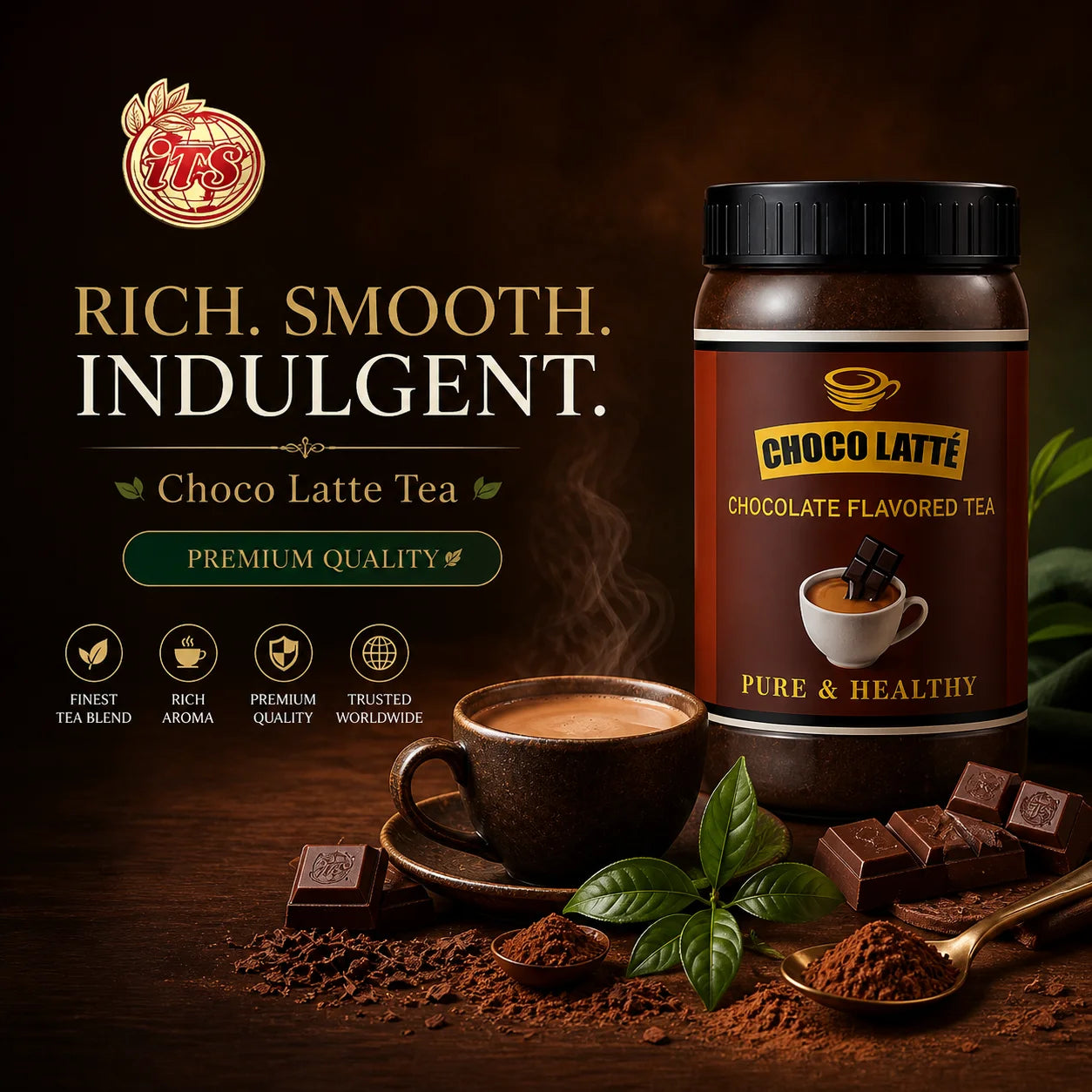 iTS Starter Bundle – International Gold Kenya Tea 250g + Choco Latté Belgium Chocolate Tea