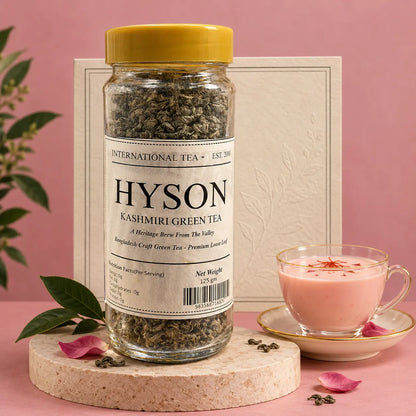Hyson Organic Kashmiri Green Tea – Pink Chai | Pakistan