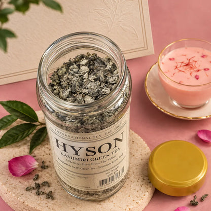 Hyson Organic Kashmiri Green Tea – Pink Chai | Pakistan