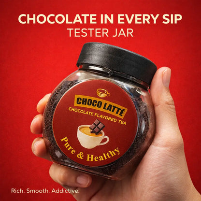 Choco Latté — Pakistan’s First Real Chocolate Tea Experience Tester Jar